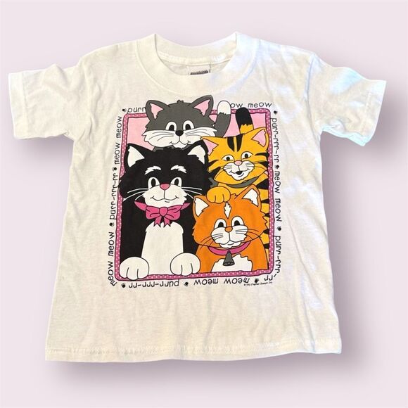 STEPHEN JOSEPH Vintage 1998 Cat Graphic Tee NWOT - Picture 1 of 9